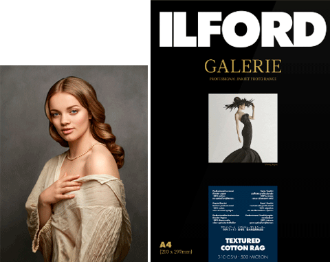 ILOFRD Galerie Textured Cotton Rag, texturált felületű fotópapír