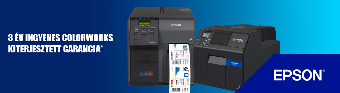 3 ÉV garanciakiterjesztés EPSON címkenyomtatókra