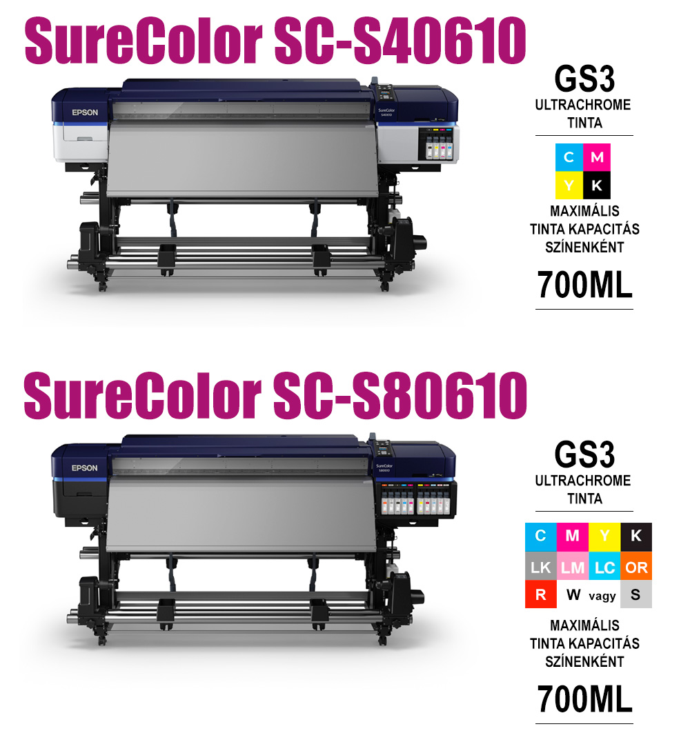 epson sc-s40610 és 80610 eco-solvent nyomtatók