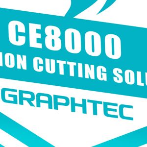 az új graphtec ce8000 tekercses vágóplotter reklámfigurája